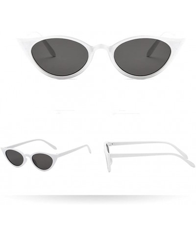 Goggle Women Man Vintage Cat Eye Irregular Shape Sunglasses Eyewear Retro Unisex - Multicolor H - CZ18EOAYM6R $6.46