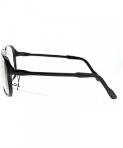 Square Nerdy Urkel Thin Plastic Vintage Retro Oversize Clear Lens Eye Glasses - Black - C911YWUQWX5 $8.30