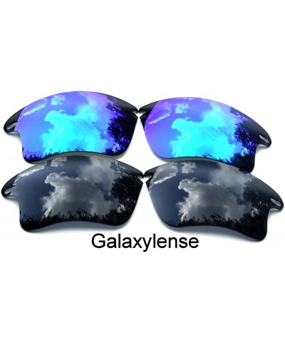 Oversized Replacement Lenses Fast Jacket XL Blue Color Polarized - Black&blue - C81261HCWFD $14.24