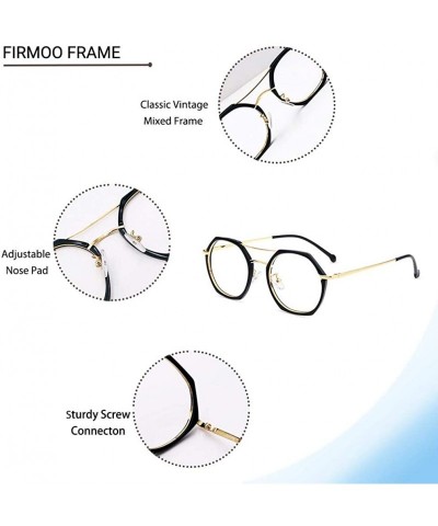 Aviator Non-Prescription Vinatge Square Aviator Clear Lens Glasses - Small& Narrow Frame for Prescription Glasses - C818WQ6EI...