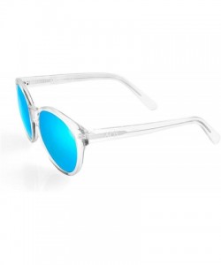 Oversized Womens Daisy Oval Keyhole Sunglasses - Clear - CV11WJPD9VN $45.48