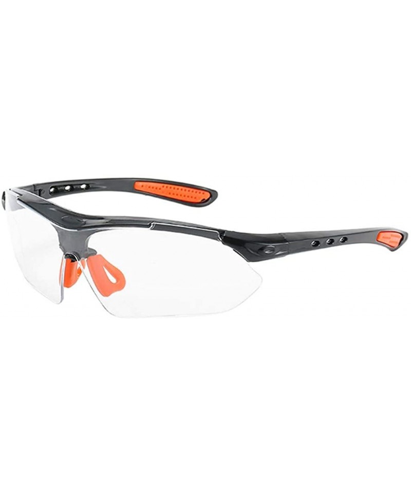 Oversized Unisex Cycling Glasses Windproof Sand Sunglasses Outdoor Protective Glasses - White - CP190G6QK39 $6.19