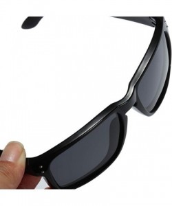Square Sunglasses Unisex Polarized UV Protection Fishing and Outdoor Baseball Driving Glasses Retro Square Frame Fashion - C9...