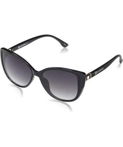 Cat Eye Women's 1037SP Cat-Eye Sunglasses with Rhinestone Crystal Accent & 100% UV Protection - 55 mm - Black - C5193YYR7A5 $...