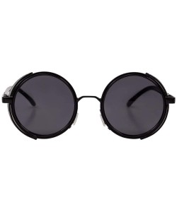 Goggle Nasir Steampunk Goggle Sunglasses - Black Black - CQ196YM8579 $43.58