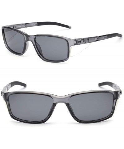 Shield Sunglasses Rectangular Detachable Transparent - CK18R9XGY6R $19.36