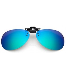 Rectangular Polarized filp up clip-on sunglasses uv protection clip eyeglasses driving fishing fit over prescription glasses ...
