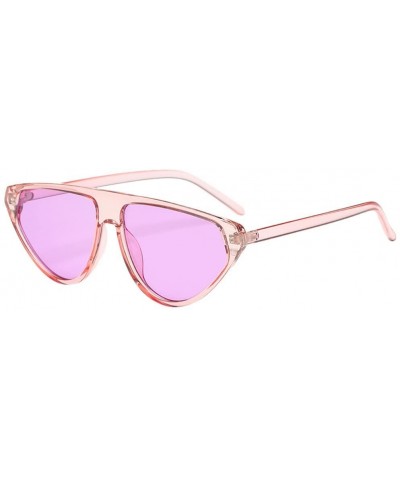 Square Fashion Irregular Shape Sunglasses Eyewear Retro Unisex Make Small Face Sunglasses (A) - A - CN18R3UDDIY $21.58