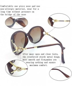Oversized Classic Polarized Oversize Sunglasses - Tea - CY18UWK3LNW $12.54