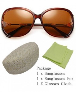 Oversized Classic Polarized Oversize Sunglasses - Tea - CY18UWK3LNW $12.54