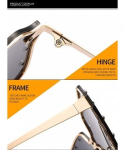 Rectangular OVERSIZED Fashion Sunglasses-Gradient Shades Glasses Unisex-Polarized-Rimless - C - C01905ZUM7A $36.76