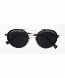 Aviator Icaro Womens/Ladies Aviator Full-rim 100% UVA & UVB Lenses Sunglasses/Sun Glasses - Silver / Black - CV193Q8Y9UN $101.23