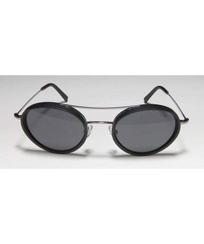 Aviator Icaro Womens/Ladies Aviator Full-rim 100% UVA & UVB Lenses Sunglasses/Sun Glasses - Silver / Black - CV193Q8Y9UN $101.23