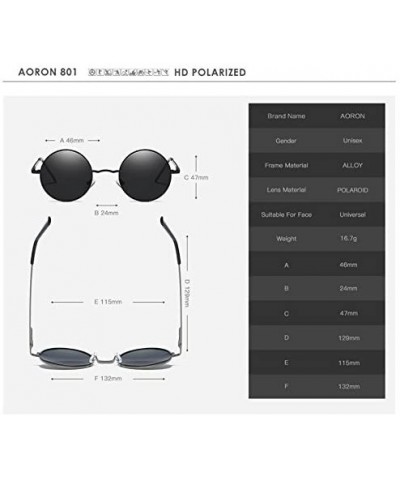 Goggle Retro Polaroid Steampunk Sunglasses Driving Polarized Glasses Men Women - Silver - CK18G28O83W $11.82