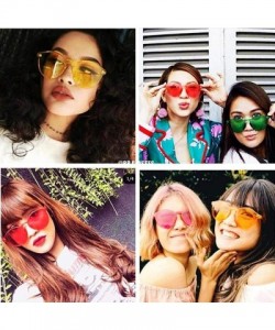 Round Unisex Fashion Candy Colors Round Outdoor Sunglasses Sunglasses - Orange Yellow - CZ190324YIN $31.46