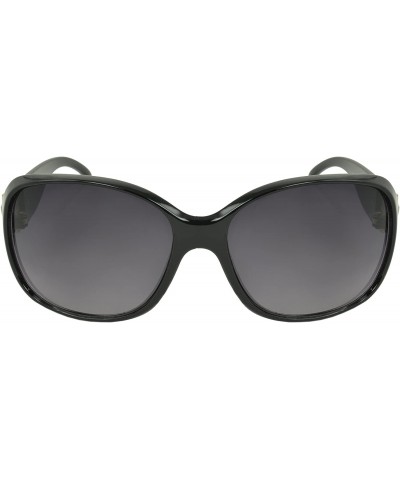 Shield Jorden Rhinestone Shield Fashion Sunglasses - Black-silver - CM11KZJ2EVV $9.75