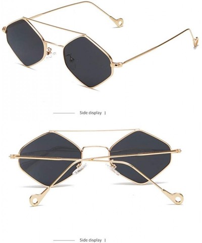 Semi-rimless Classic Eyewear Women Men Sunglasses Full Rim Pilot Woman Sunglasses - Black - CU18NSH067N $7.71