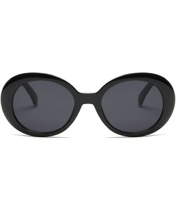 Oval Creative extraterrestrial Sunglasses/new sunglasses for men and women - Black - CS18DIHH90X $23.09