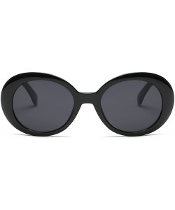 Oval Creative extraterrestrial Sunglasses/new sunglasses for men and women - Black - CS18DIHH90X $11.08