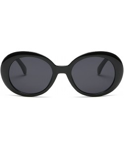 Oval Creative extraterrestrial Sunglasses/new sunglasses for men and women - Black - CS18DIHH90X $11.08