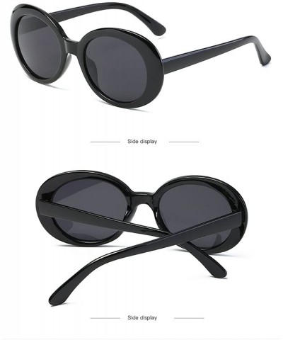 Oval Creative extraterrestrial Sunglasses/new sunglasses for men and women - Black - CS18DIHH90X $11.08