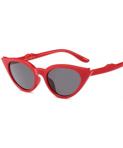 Aviator Cat Eye Sunglasses Women Vintage Brand Designer Fashion Sun C3Yellow As Picture - C5red - CU18YKU24LI $7.48