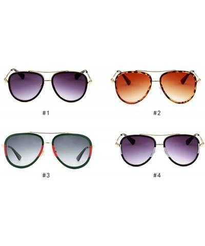Oval Oversized Oval Men Women Sunglasses Goggles Brand Designer Eyewear Accessories Big Frame - C5 With Box - C018W8G5H62 $20.11