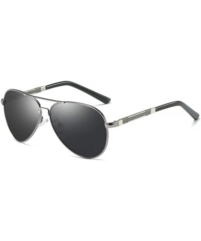 Round Sunglasses Polarized Lens Wellington Sunglasses Pouch & Cross Set Unisex Sunglasses MDYHJDHHX - Silver - CH18X5KUODI $2...