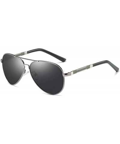 Round Sunglasses Polarized Lens Wellington Sunglasses Pouch & Cross Set Unisex Sunglasses MDYHJDHHX - Silver - CH18X5KUODI $4...