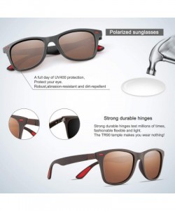 Sport Polarized Sunglasses for Men Retro - Polarized Sunglasses for Men Sunglasses Man FD2150 - 1.4-brown - CI18E682G2W $10.67