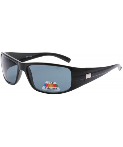 Sport Outdoors Sports Full Square Framed Sunglasses UV400 - Black Black - C712KW99ZQ5 $8.14