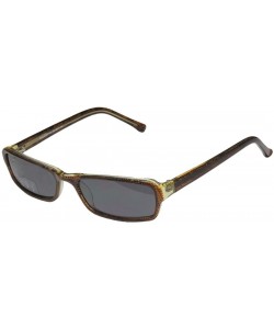 Rectangular A3032 Mens/Womens Designer Full-rim 100% UVA & UVB Lenses Sunglasses/Sun Glasses - Brown Pattern / Light Yellow -...