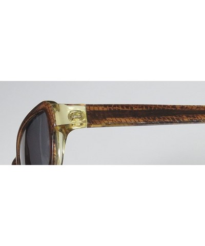 Rectangular A3032 Mens/Womens Designer Full-rim 100% UVA & UVB Lenses Sunglasses/Sun Glasses - Brown Pattern / Light Yellow -...