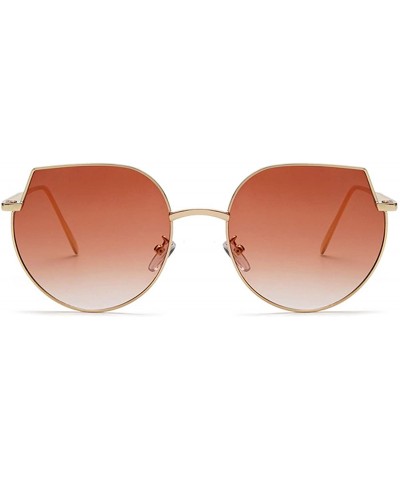 Cat Eye Men and women fashion retro cat eyes irregular polarized sunglasses prom mirror party travel - Coffee - CQ18T2N5DXL $...