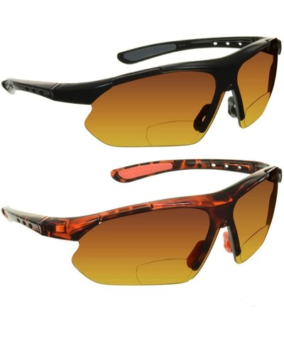 Rimless Bifocal Reading Sunglasses Mens 2.50 Reader Black - CV1965GZ4KM $18.81