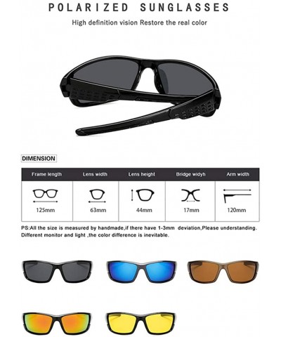 Oversized Polarised Sunglasses Protection Cycling Running - Color 2 - C018TQTU4KD $9.87