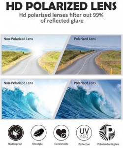 Oversized Polarised Sunglasses Protection Cycling Running - Color 2 - C018TQTU4KD $18.26