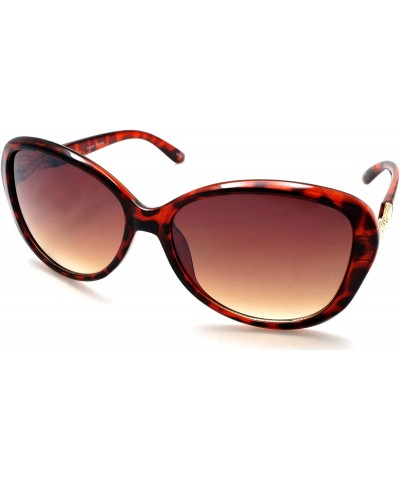 Butterfly Women's Fashion Classic Butterfly Sunglasses - Jackie O Do The Mambo - Tortoise Shell - CM11XVRSG11 $10.79