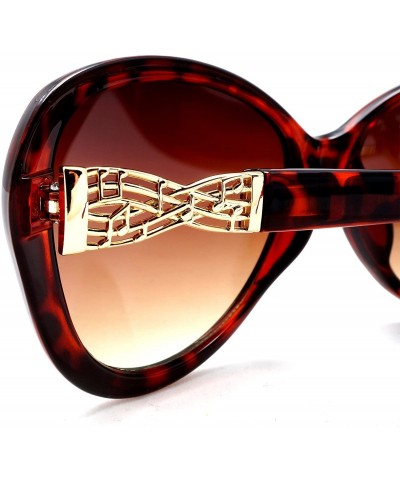 Butterfly Women's Fashion Classic Butterfly Sunglasses - Jackie O Do The Mambo - Tortoise Shell - CM11XVRSG11 $10.79