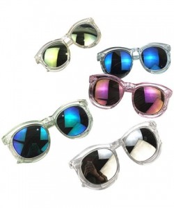 Wayfarer Little Kids Summer Sunglasses Round Hollow Frame Anti-UV Sun Glasses Novelty Party Eyewear Shades - Style-g - CZ198E...