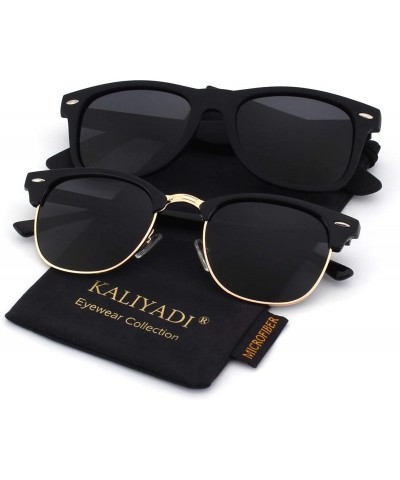 Round Unisex Polarized Sunglasses Stylish Sun Glasses for Men and Women Color Mirror Lens Multi Pack Options - CZ18QUSCTCM $1...