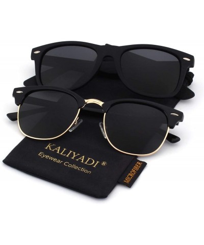 Round Unisex Polarized Sunglasses Stylish Sun Glasses for Men and Women Color Mirror Lens Multi Pack Options - CZ18QUSCTCM $2...