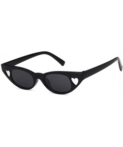 Oval Unisex Sunglasses Retro Bright Black Rose Red Drive Holiday Oval Non-Polarized UV400 - Bright Black White - C818RI0SNIC ...