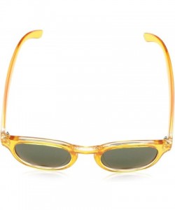 Round Moe Round Sunglasses - Yellow - CW18NCK7UUE $16.47