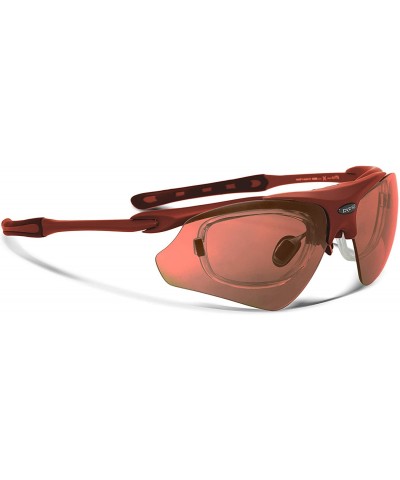 Sport Delta Red Golf Sunglasses with ZEISS P5020 Red Tri-flection Lenses - CM18KN5X3IX $13.51