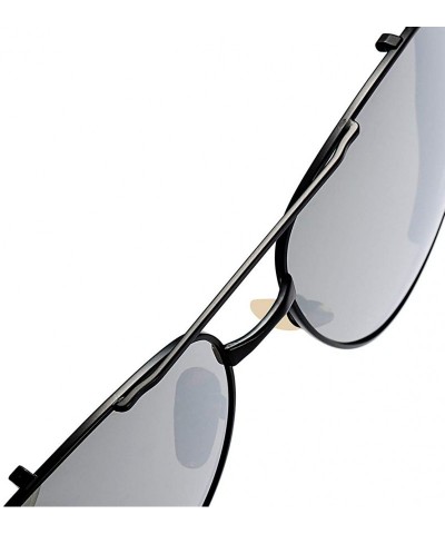 Rimless Unisex HD Polarized Sunglasses for Men Women Polarized Metal Mirror UV400 Lens Protection - F - CP197AZ0H69 $18.14