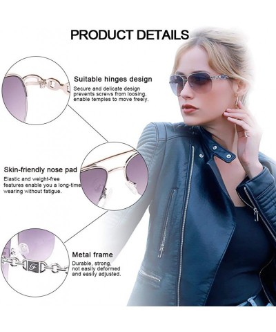 Aviator Aviator Sunglasses for Women Men Oversized Metal Frame UV400 Mirrored Sunglasses - Black - CK18TSY3NGQ $15.69