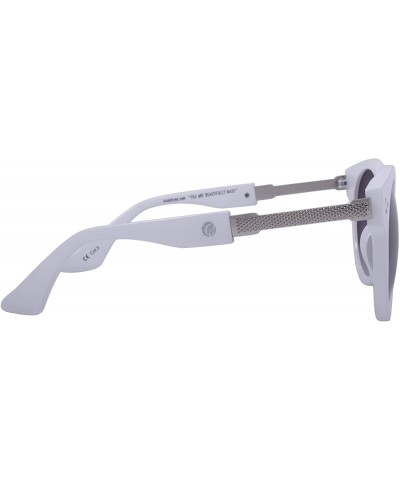 Round Escape Women's Retro Statement Round Sunglasses - Metal Bridge and Temples Frame - 100% UV Protection Lens - CV197CUGIG...