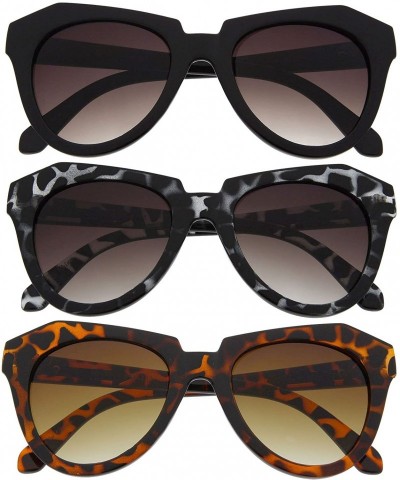 Cat Eye Designer Fashion Number One Inspired Mod Womens Cat Eye Sunglasses - Multicolor - CA11JWP7JOB $16.39