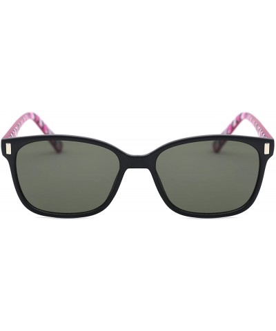 Square Rectangle Sunglasses for Womens Exquisite Arms - Black - CI182G9EODX $8.18